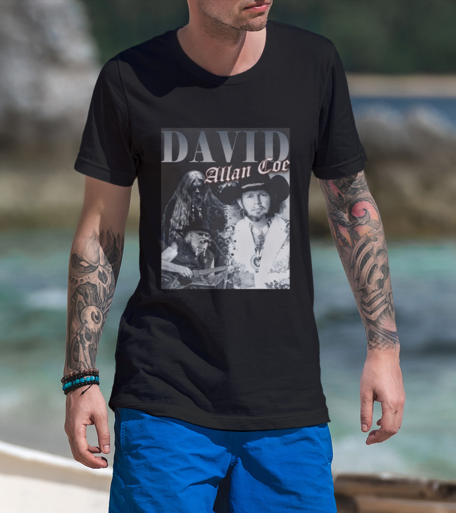 David Allan Coe Iconic Country Music Legend Images T-Shirt