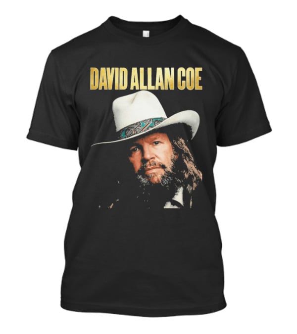 David Allan Coe Country Music Iconic Cowboy Hat T-Shirt
