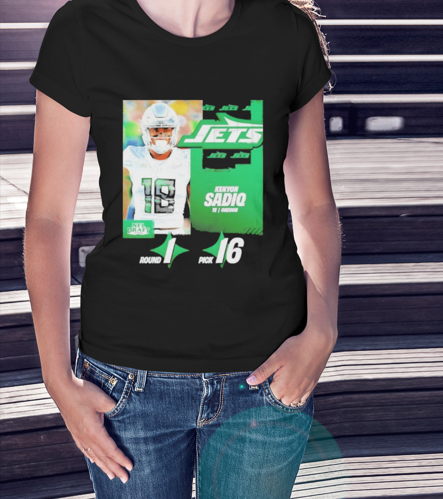 New York Jets Draft Kenyon Sadiq Pick 16 Round 1 2026 NFL Draft T-Shirt