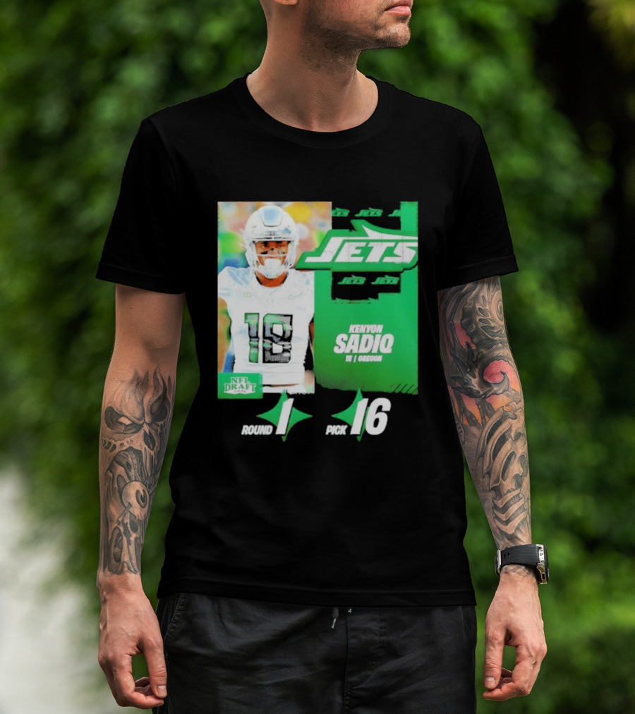 New York Jets Draft Kenyon Sadiq Pick 16 Round 1 2026 NFL Draft T-Shirt