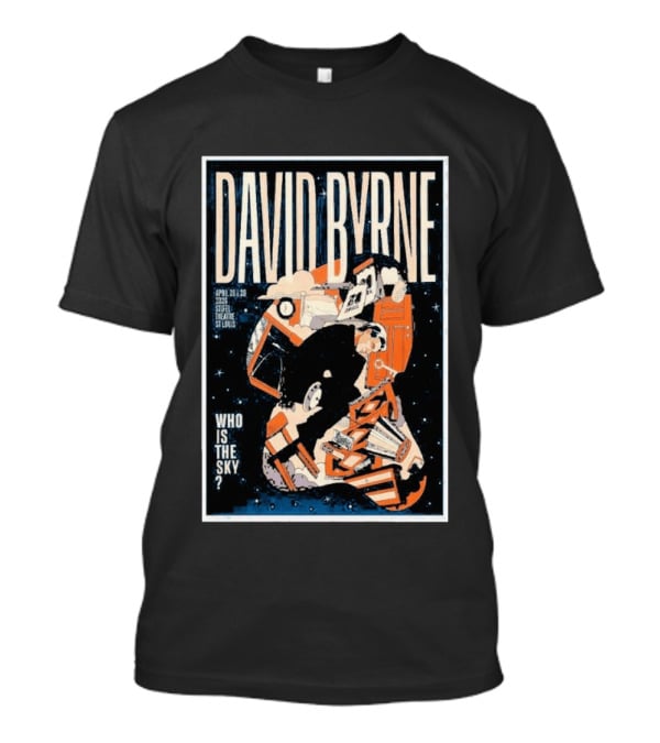 David Byrne Stifel Theatre St. Louis April 28 29 2026 Who Is The Sky T-Shirt