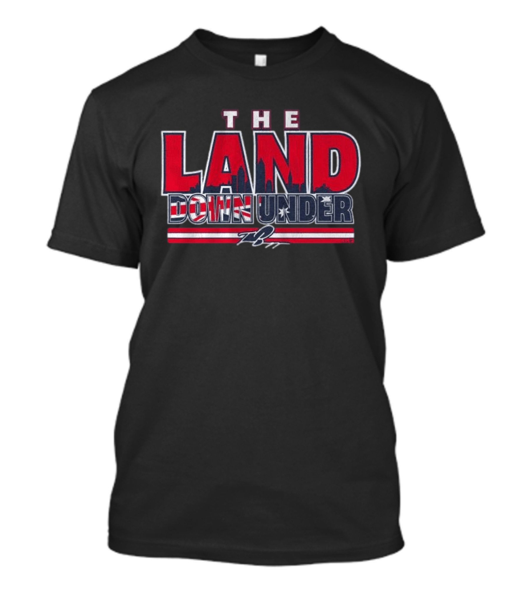 The Land Down Under Travis Bazzana Skyline Stars And Stripes T-Shirt