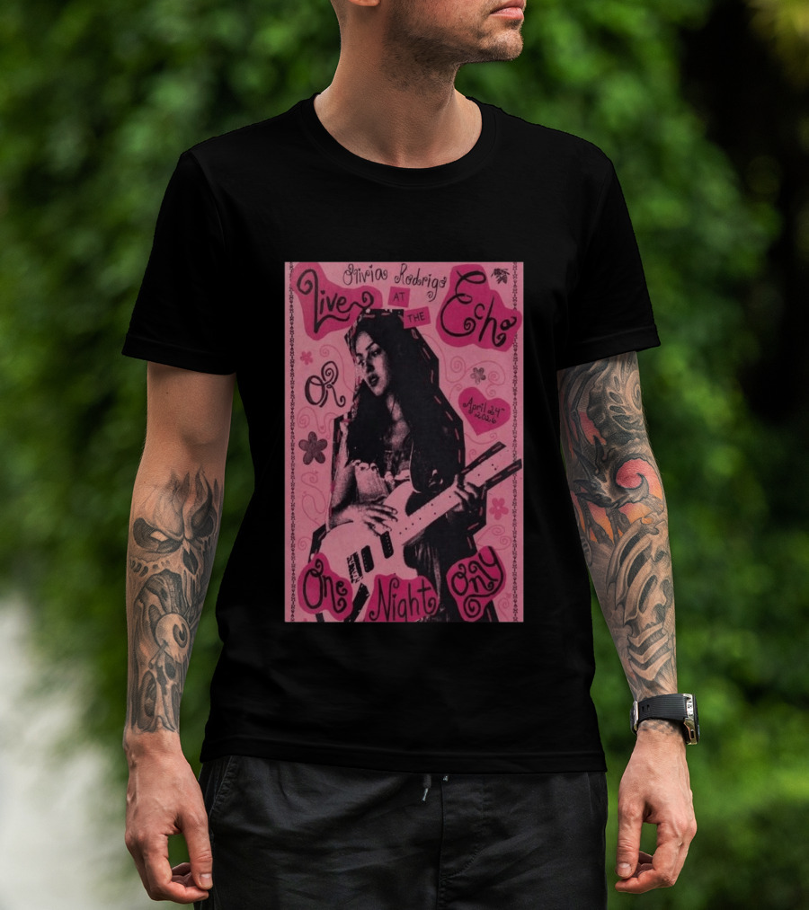 Olivia Rodrigo Live At The Echo April 24 2026 One Night Only T-Shirt