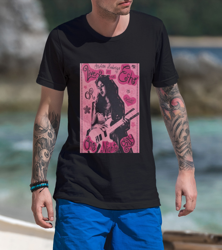 Olivia Rodrigo Live At The Echo April 24 2026 One Night Only T-Shirt
