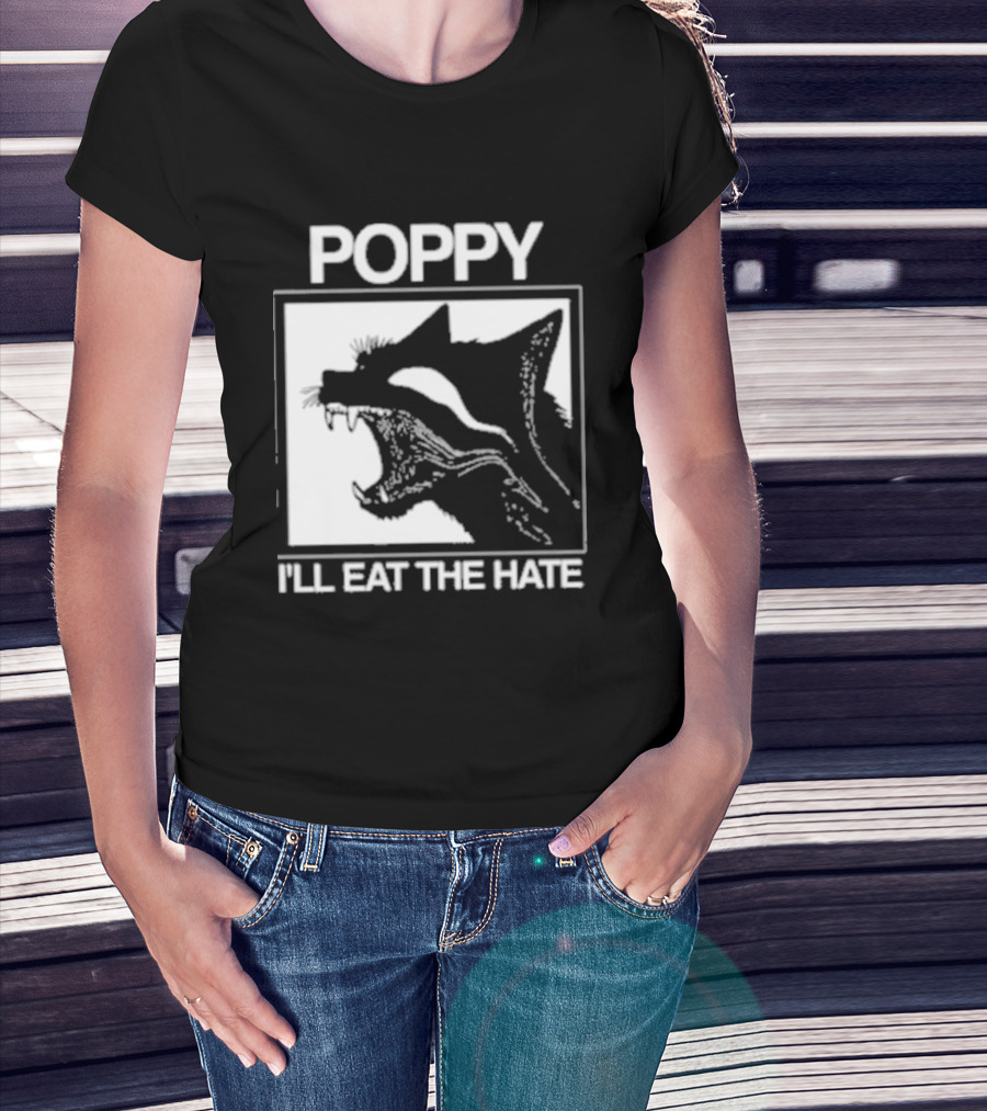 Poppy Feral I'll Eat The Hate Wolf T-Shirt