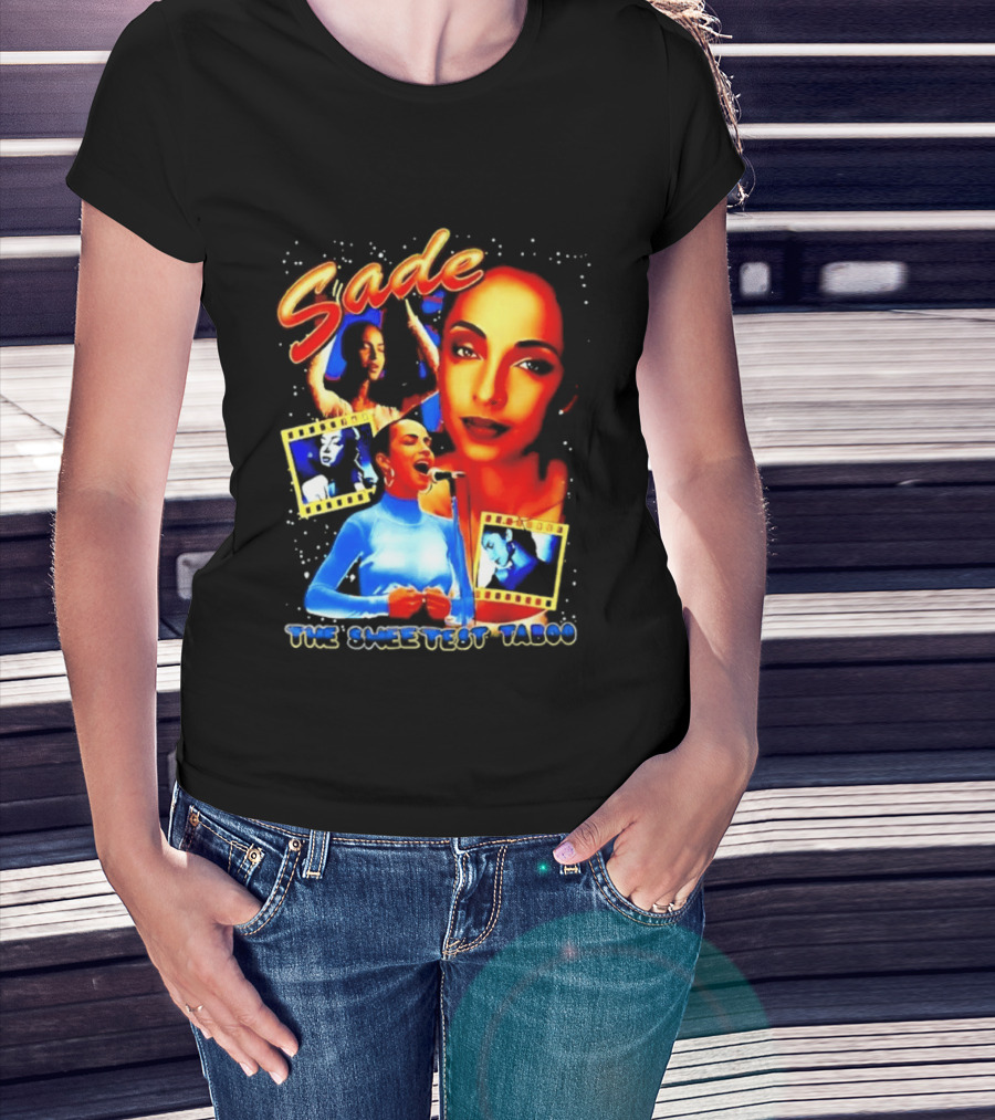 Sade The Sweetest Taboo Music Icon Montage T-Shirt