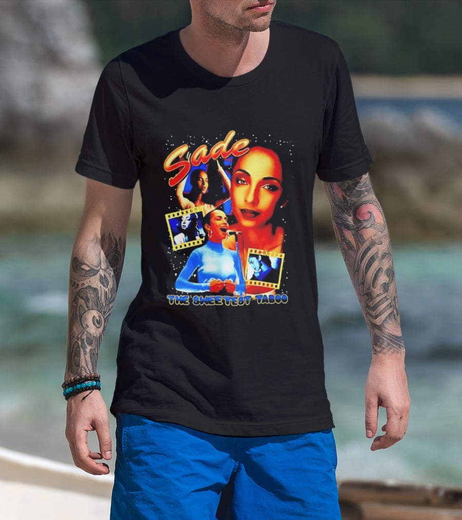 Sade The Sweetest Taboo Music Icon Montage T-Shirt