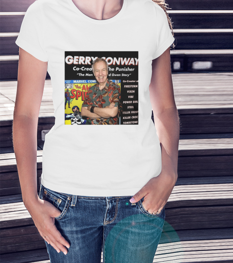 Gerry Conway Co Creator The Punisher Spider Man Comics Marvel Firestorm Vixen Power Girl T-Shirt