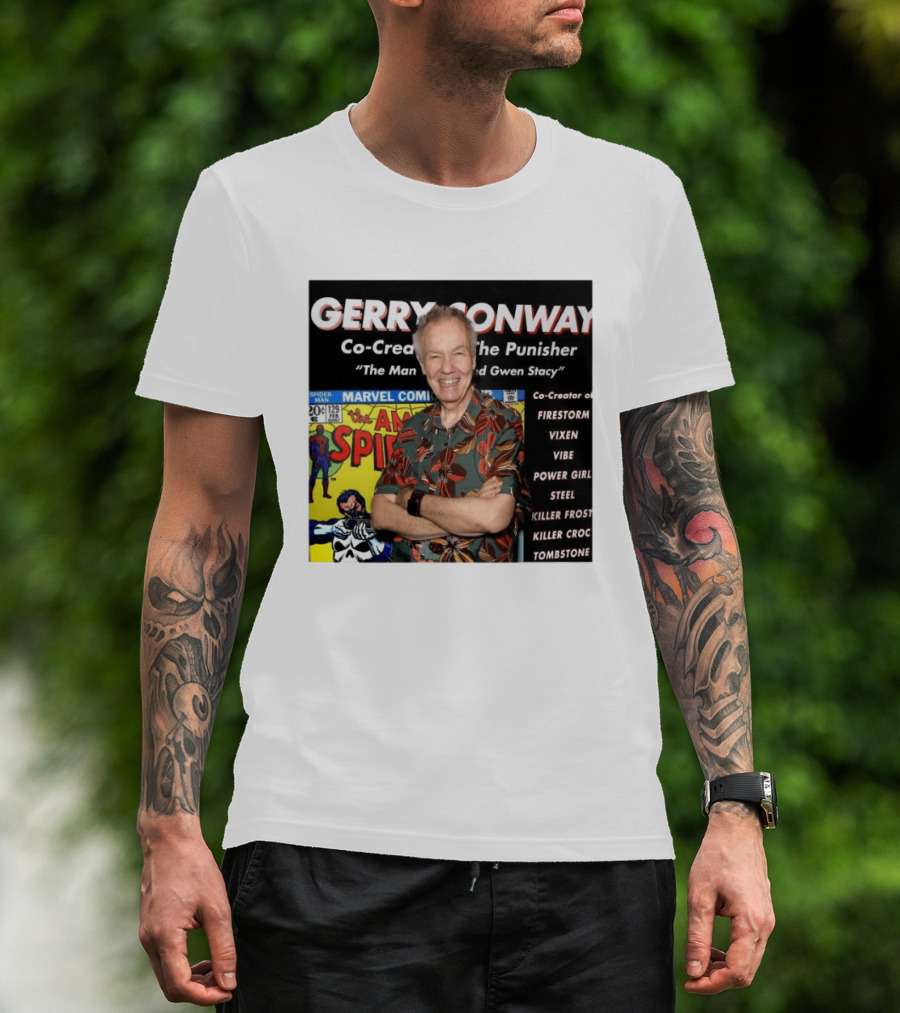 Gerry Conway Co Creator The Punisher Spider Man Comics Marvel Firestorm Vixen Power Girl T-Shirt