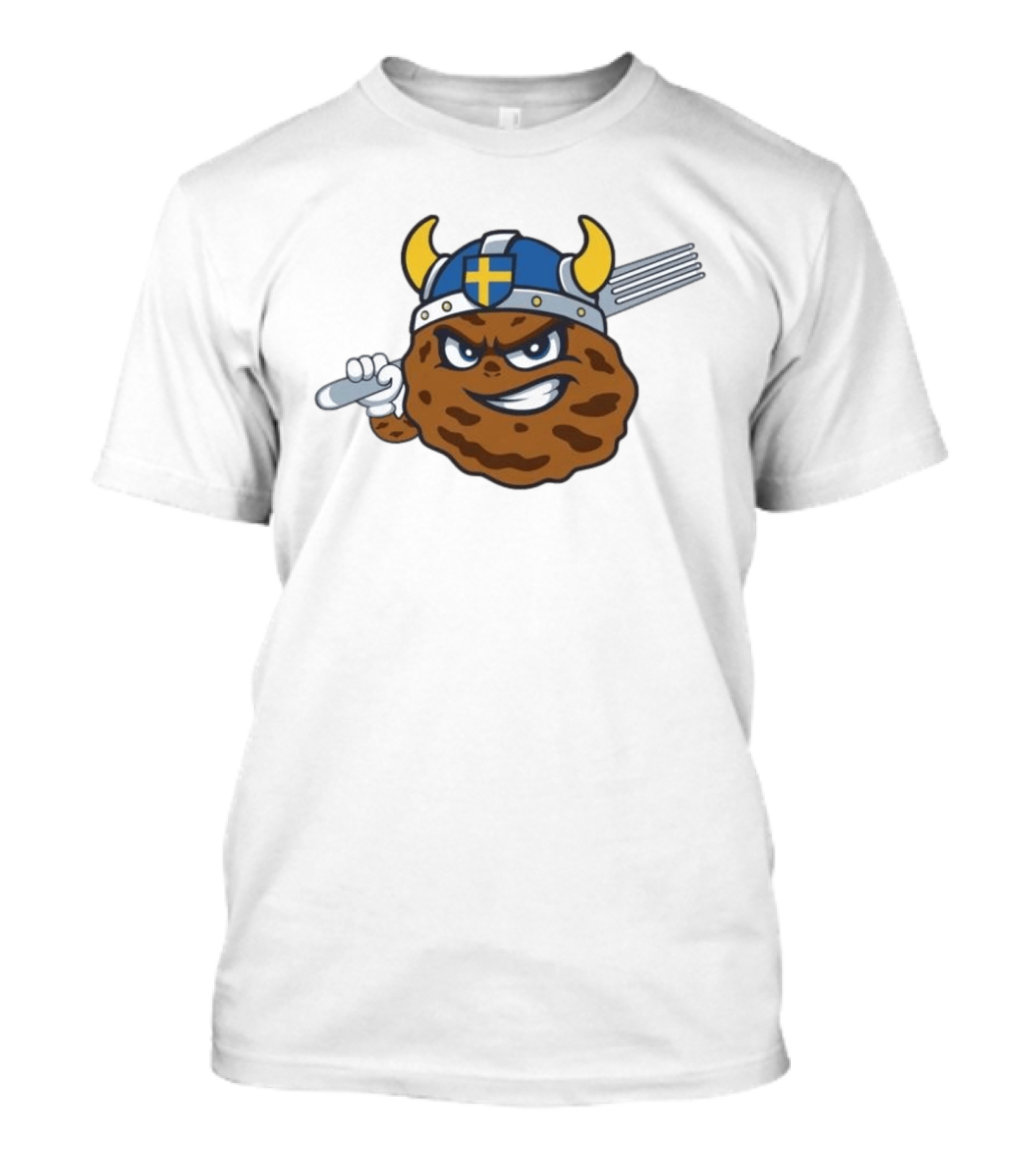 Kane County Cougars Swedish Meatballs 2026 Baseball Viking Helmet Fork T-Shirt