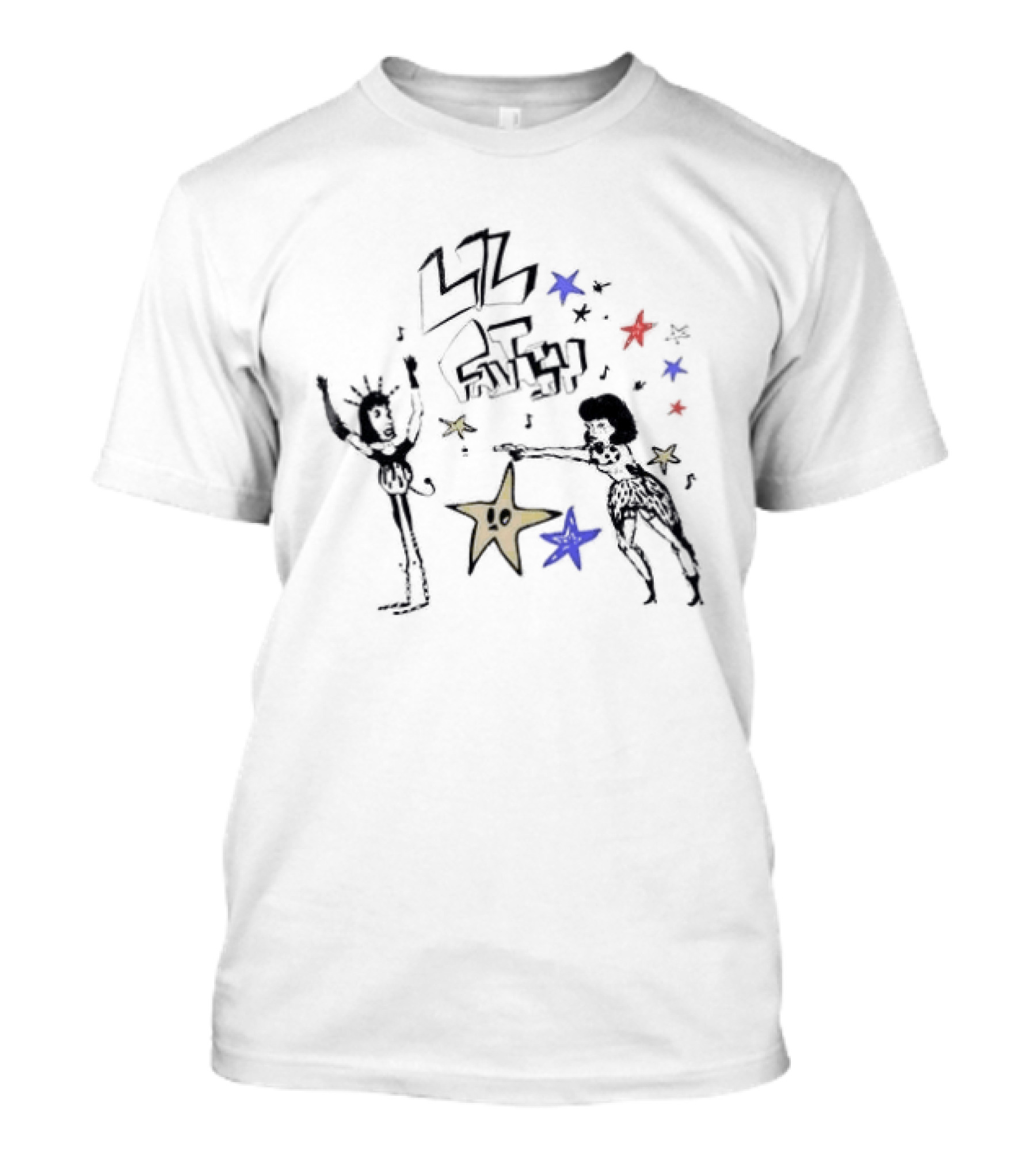 Lil Fantasy Son Chaeyoung Starry Characters And Blue Red Stars T-Shirt