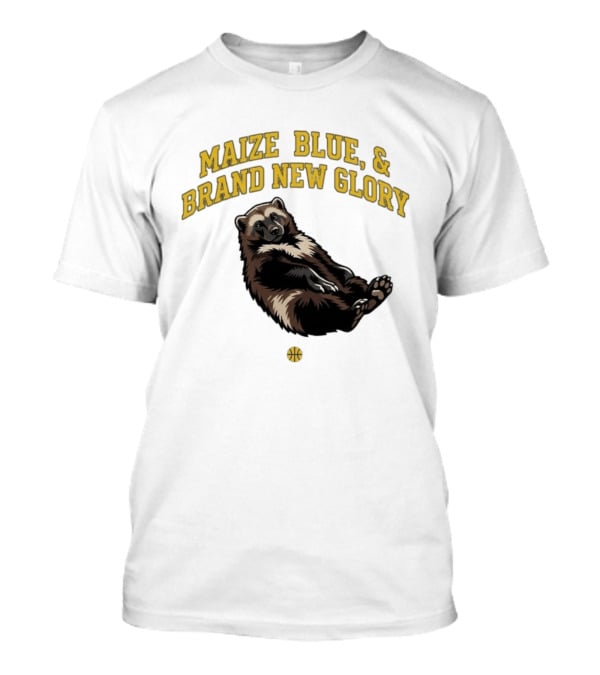 Maize Blue And Brand New Glory Wolverine Basketball T-Shirt