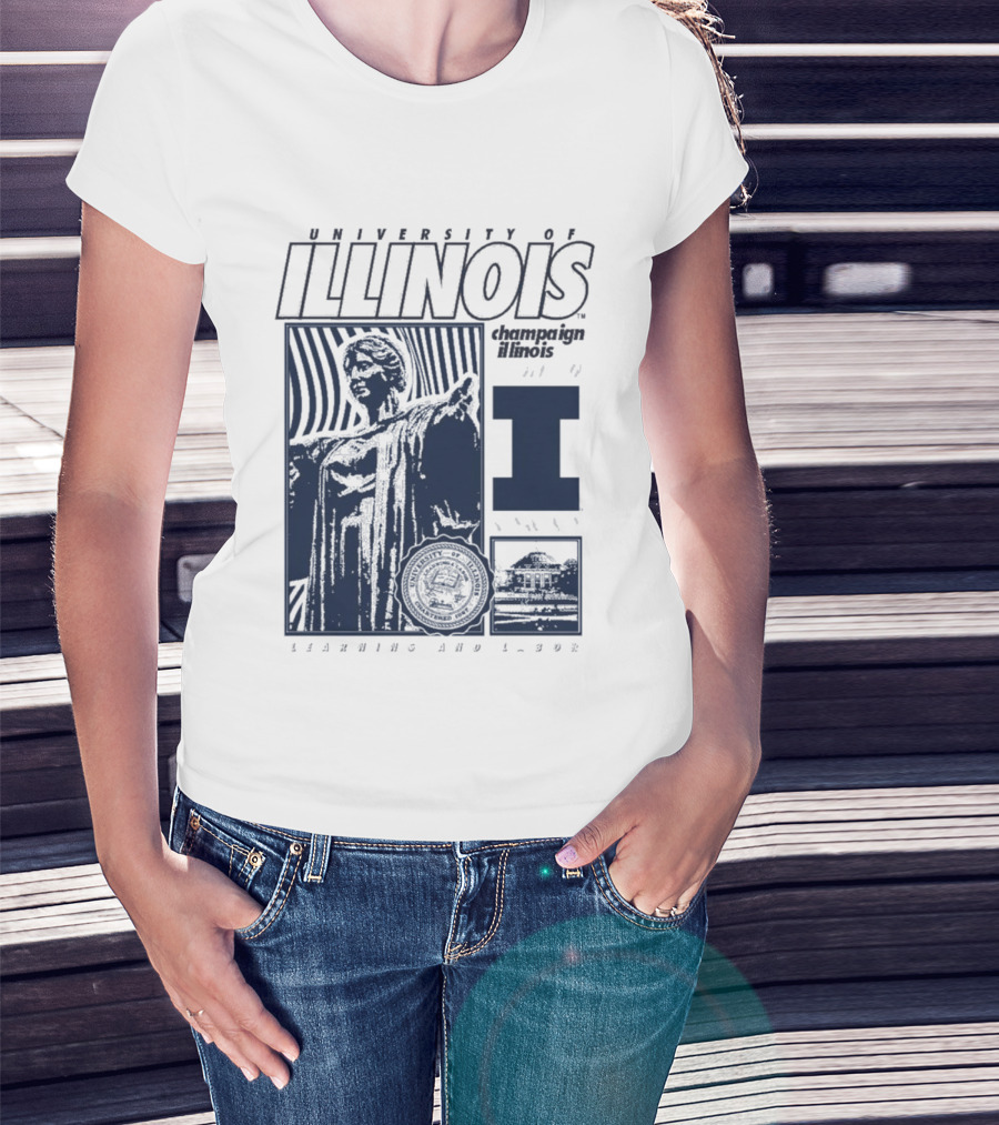 University Of Illinois Champaign Urbana Illinois Learning And Labor T-Shirt