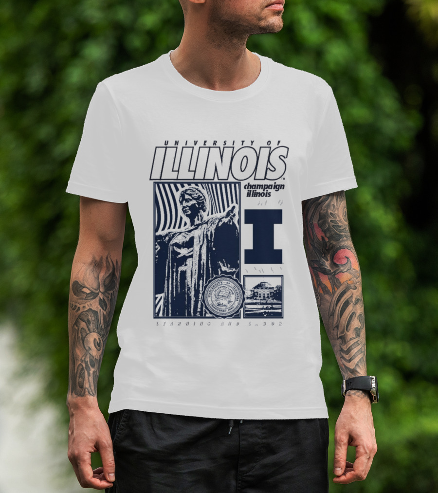 University Of Illinois Champaign Urbana Illinois Learning And Labor T-Shirt