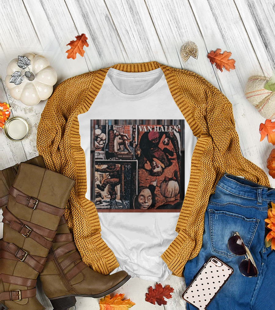 Van Halen Fair Warning Album Cover Art Released 1981 T-Shirt