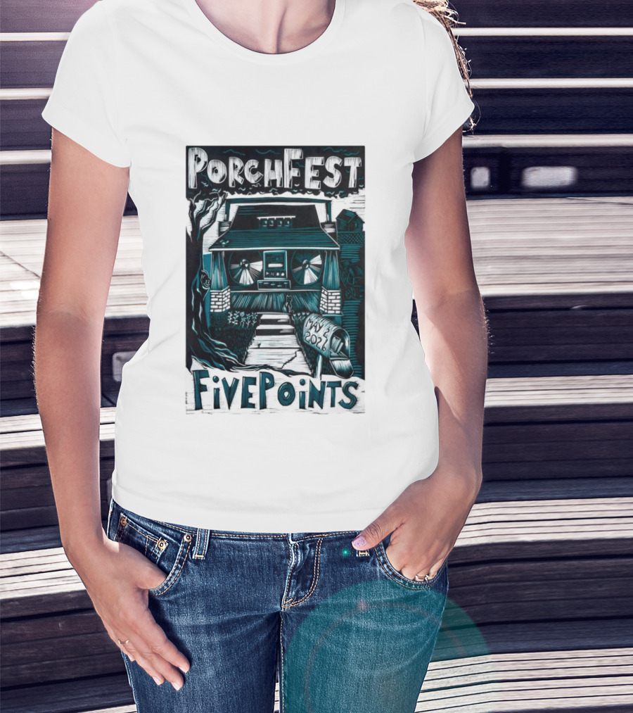 PorchFest FivePoints May 2026 Huntsville AL Music Event T-Shirt