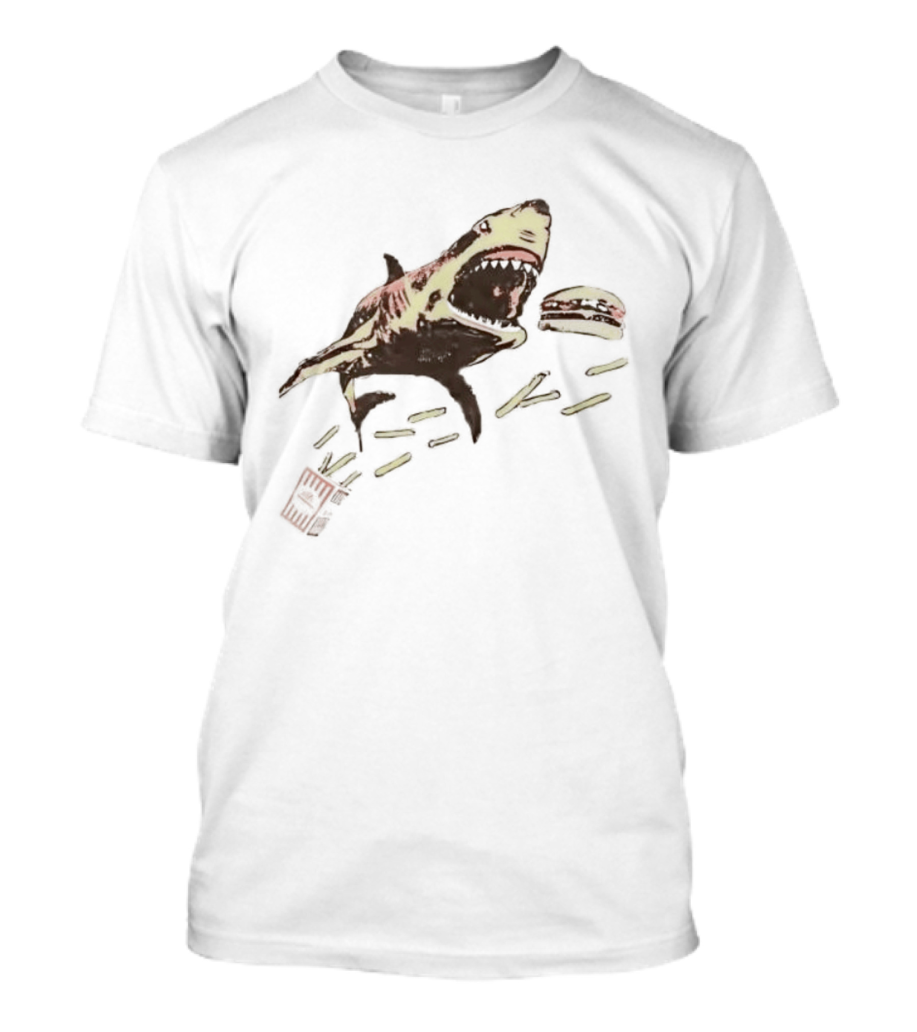 Whataburger Shark Eating Burger And Fries T-Shirt