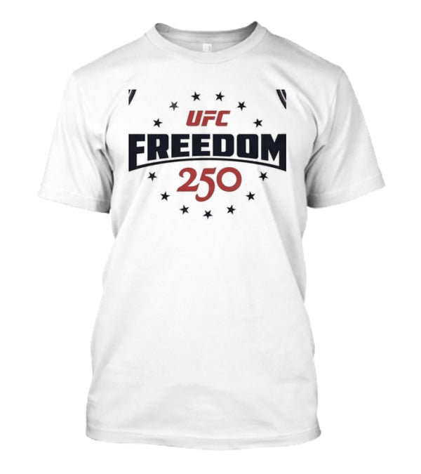UFC Freedom 250 Commemorative Basketball Stars And Stripes T-Shirt
