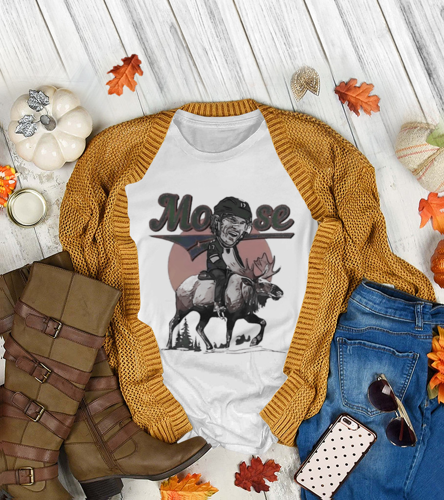 Marcus Foligno Moose Riding Adventure Big Head T-Shirt