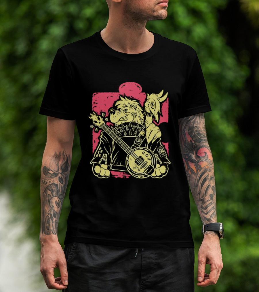 Banjo Kazooie Bluegrass Punk Energy Banjo Bear And Bird T-Shirt