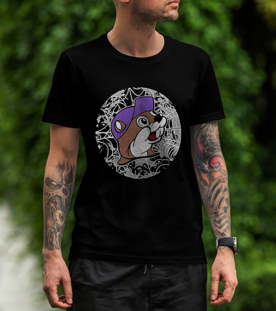 Buc Ee's Halloween Purple Hat T-Shirt