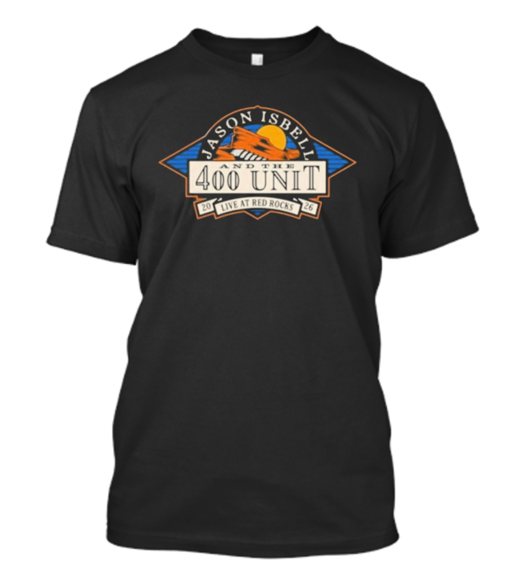 Jason Isbell 400 Unit Red Rocks August 2026 Event T-Shirt