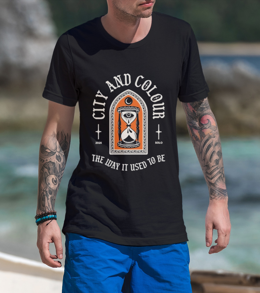 City And Colour Solo 2026 Tour The Way It Used To Be Hourglass Crescent Moon T-Shirt