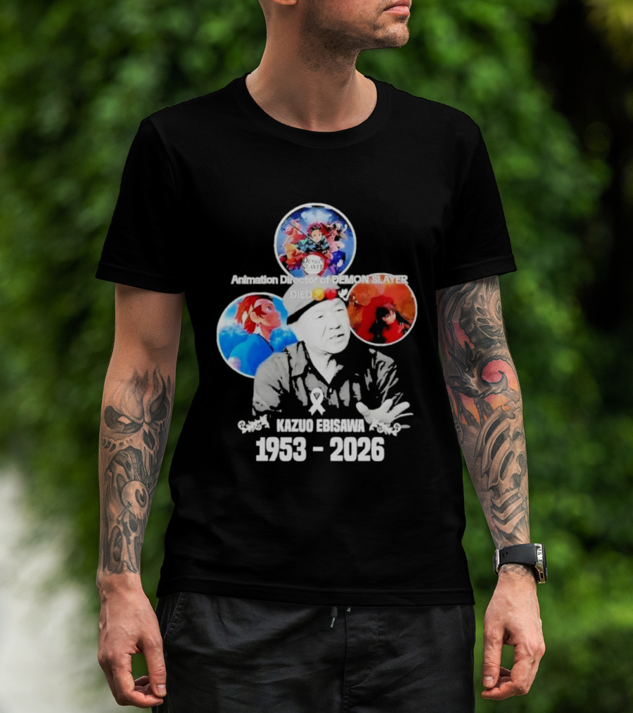 Kazuo Ebisawa 1953 2026 Animation Director Of Manga Slayer Died T-Shirt