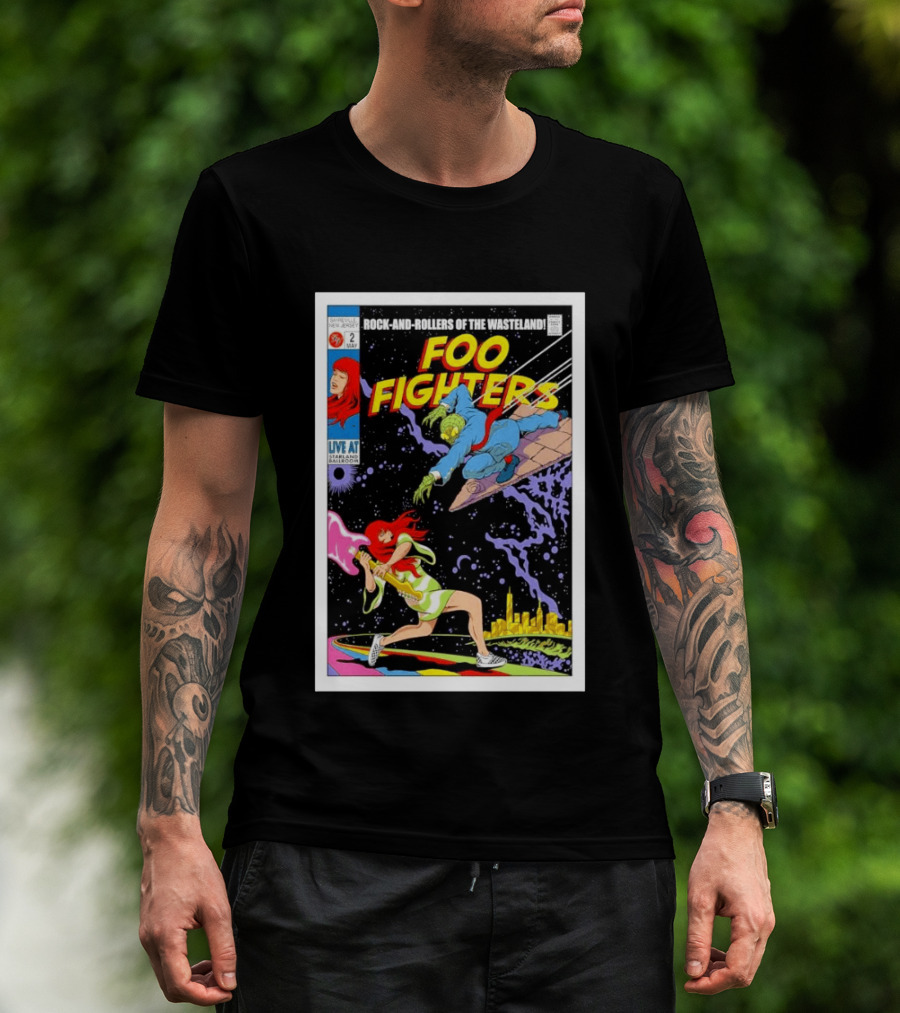 Foo Fighters Rock And Rollers Of The Wasteland Sayreville New Jersey Starland Ballroom May 2 2026 T-Shirt