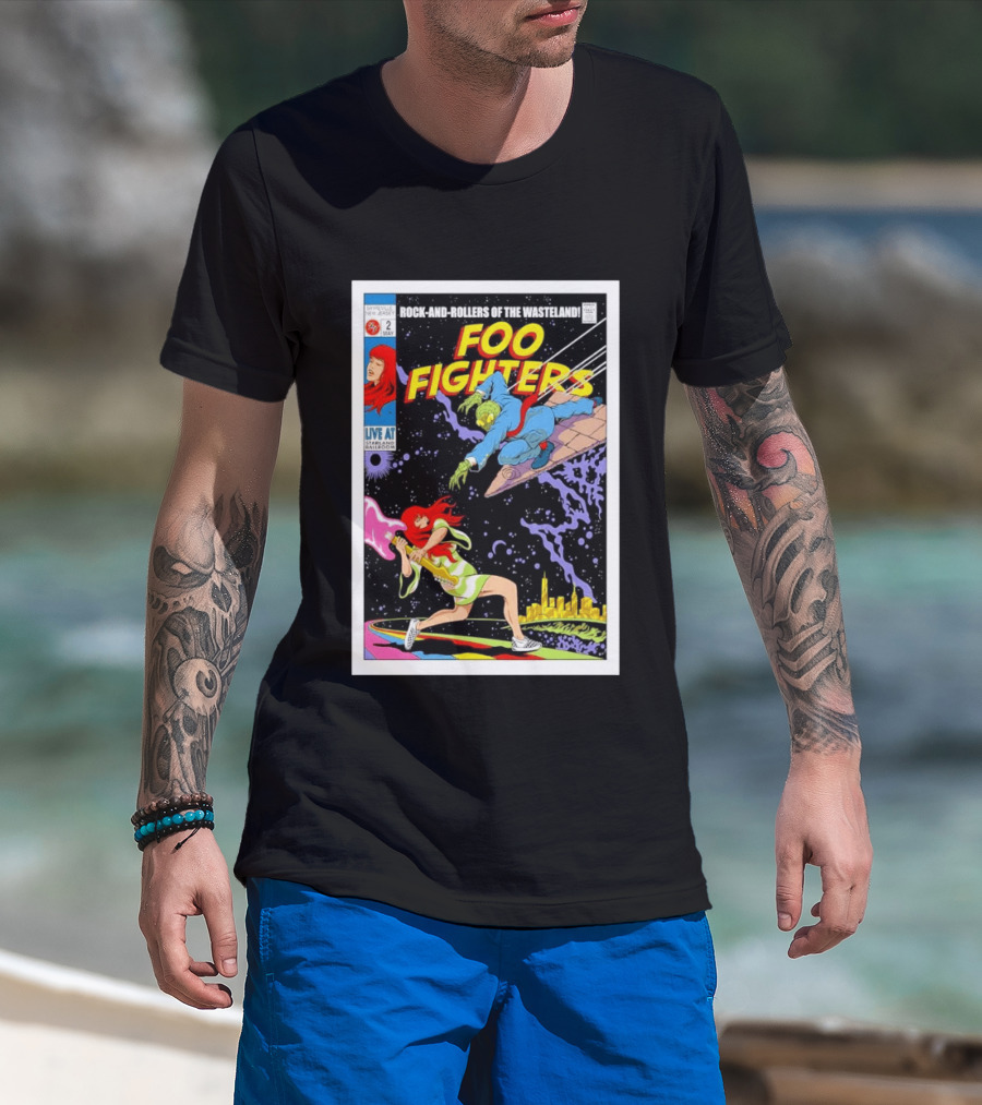 Foo Fighters Rock And Rollers Of The Wasteland Sayreville New Jersey Starland Ballroom May 2 2026 T-Shirt