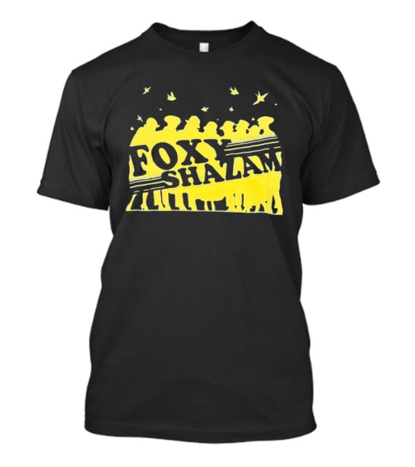 Foxy Shazam Yellow Silhouettes And Birds T-Shirt