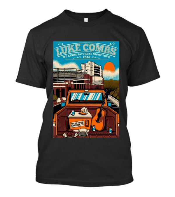 Luke Combs My Kinda Saturday Night Tour 2026 Neyland Stadium Knoxville TN May 02 T-Shirt