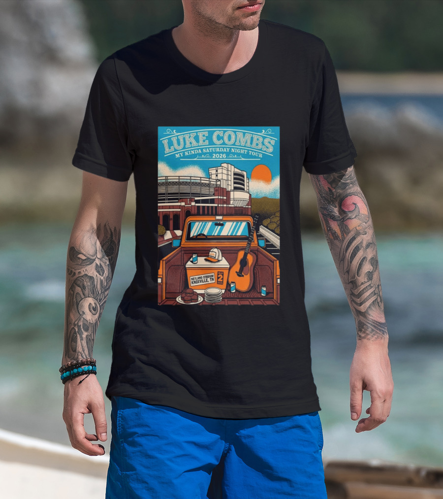 Luke Combs My Kinda Saturday Night Tour 2026 Neyland Stadium Knoxville TN May 02 T-Shirt