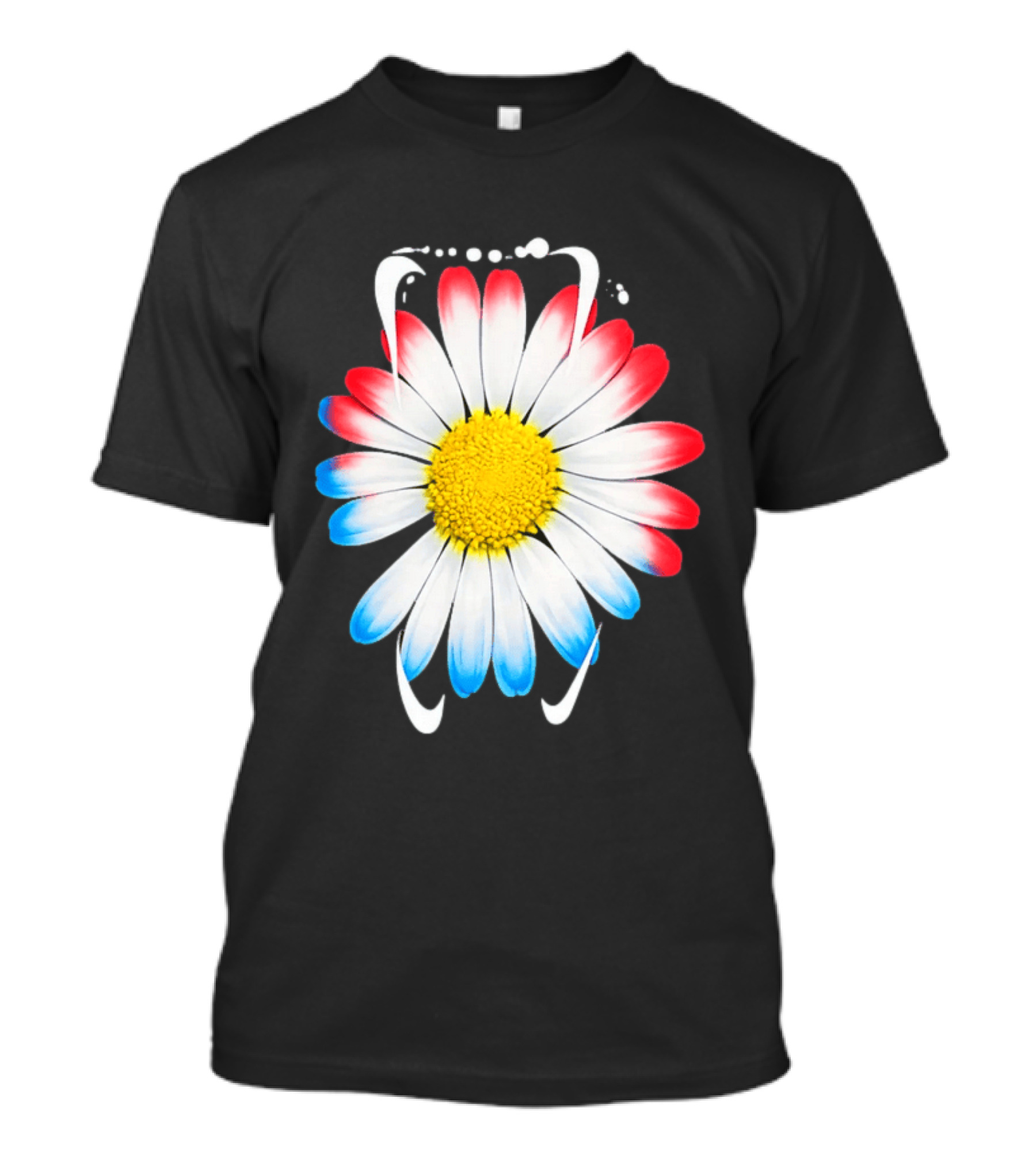 G Dragon Daisy Red Blue Petals T-Shirt