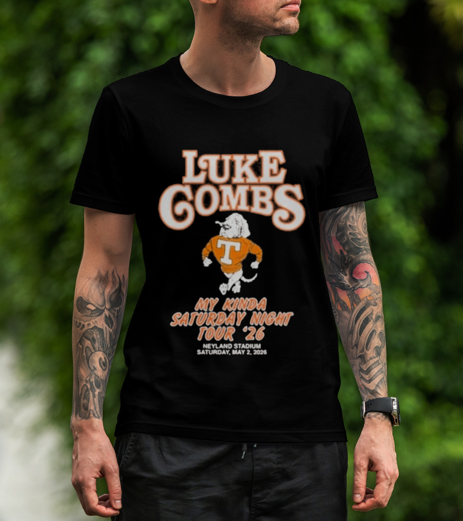Luke Combs My Kinda Saturday Night Tour '26 Neyland Knoxville Tennessee May 02 T-Shirt