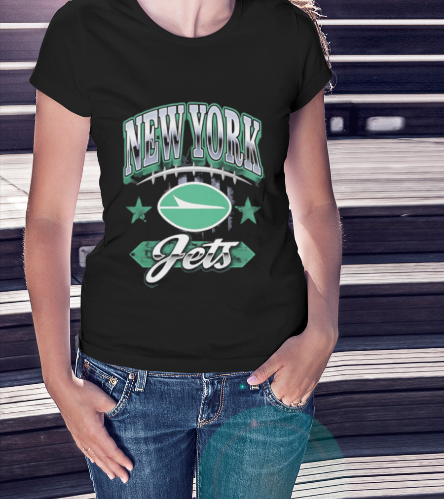 New York Jets Americana 2026 Oval Emblem Stars T-Shirt