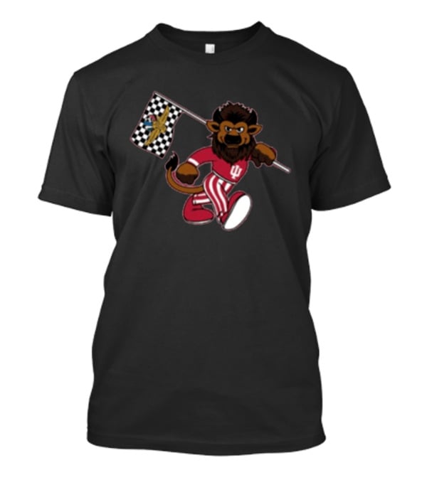 Indiana Hoosiers IMS Bison Checkered Flag Racing T-Shirt