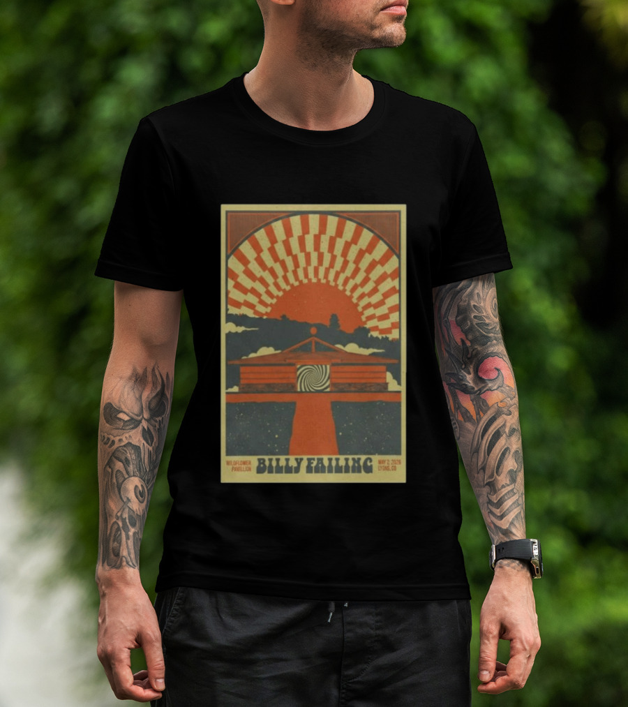 Billy Failing Wildflower Pavilion May 2 2026 Lyons CO T-Shirt