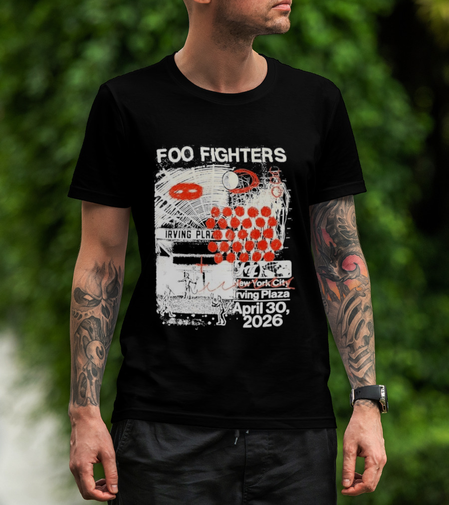 Original Foo Fighters Secret Show Irving Plaza New York City April 30 2026 Your Favorite Toy T-Shirt