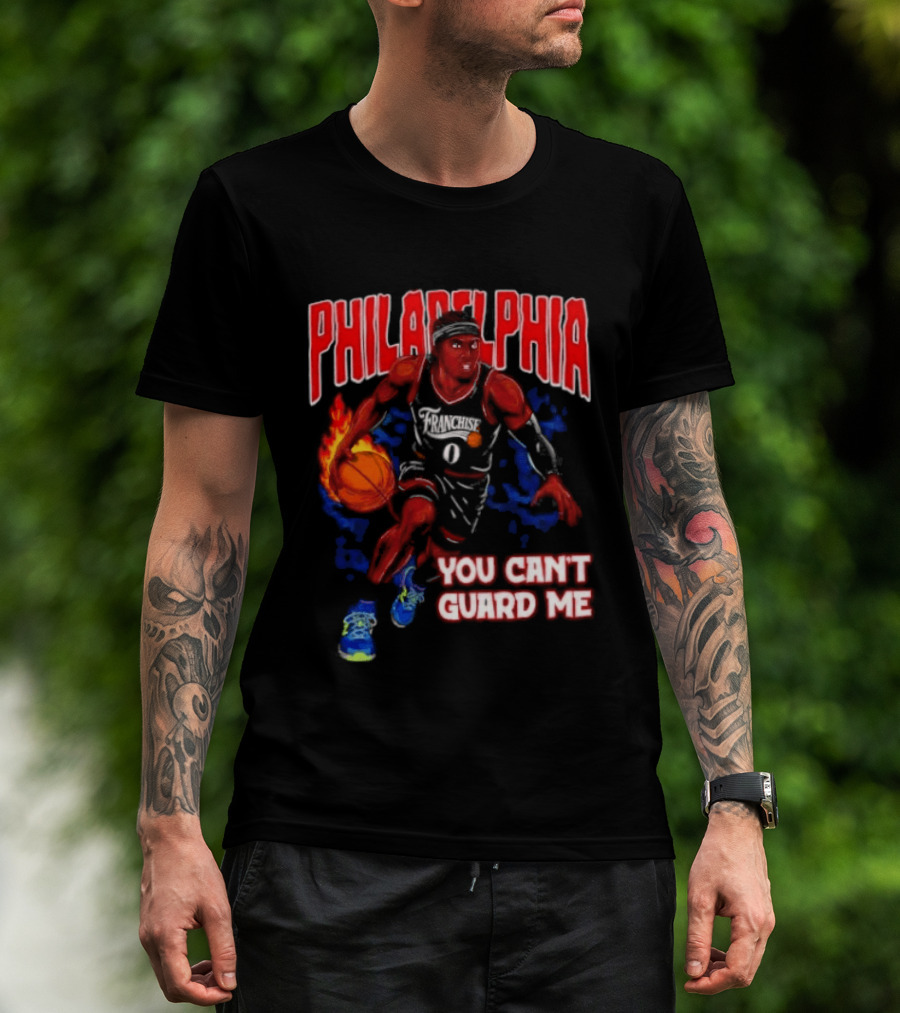 Philadelphia Tyrese Maxey You Can't Guard Me Basketball T-Shirt