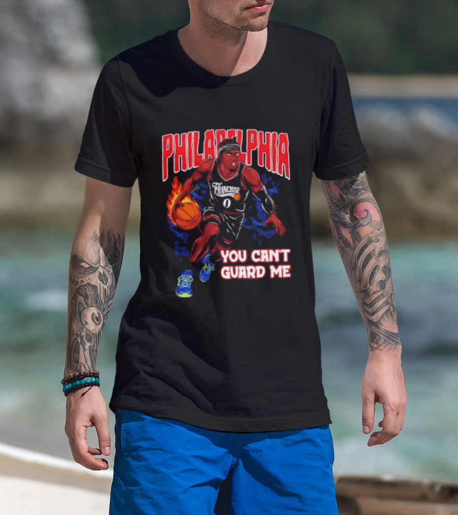 Philadelphia Tyrese Maxey You Can't Guard Me Basketball T-Shirt