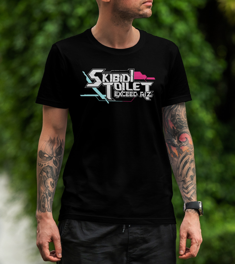 Original Skibidi Toilet Exceed Riz Neon T-Shirt