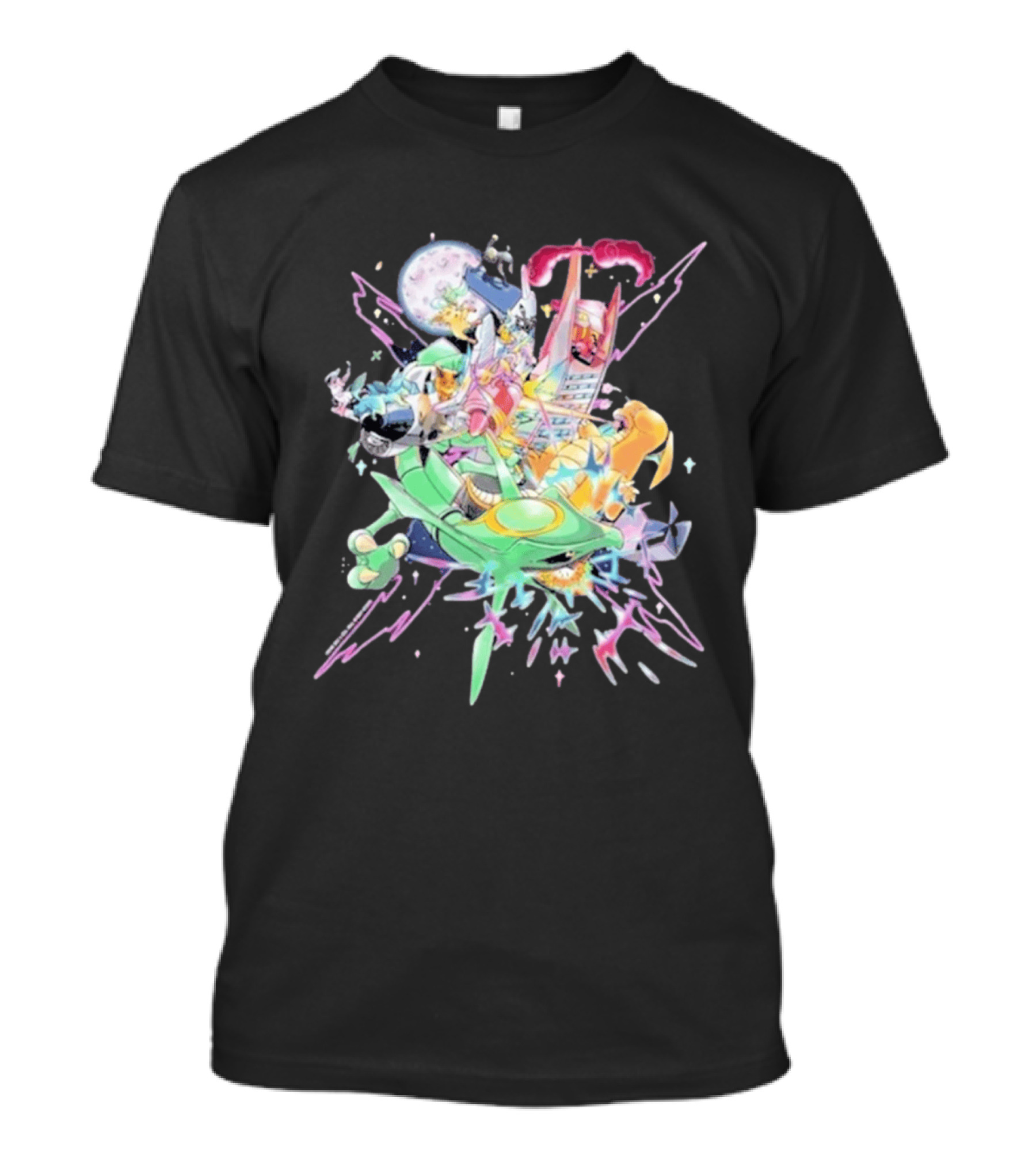 Pokémon Sword Shield Evolving Skies 2026 Vibrant Character Explosion T-Shirt