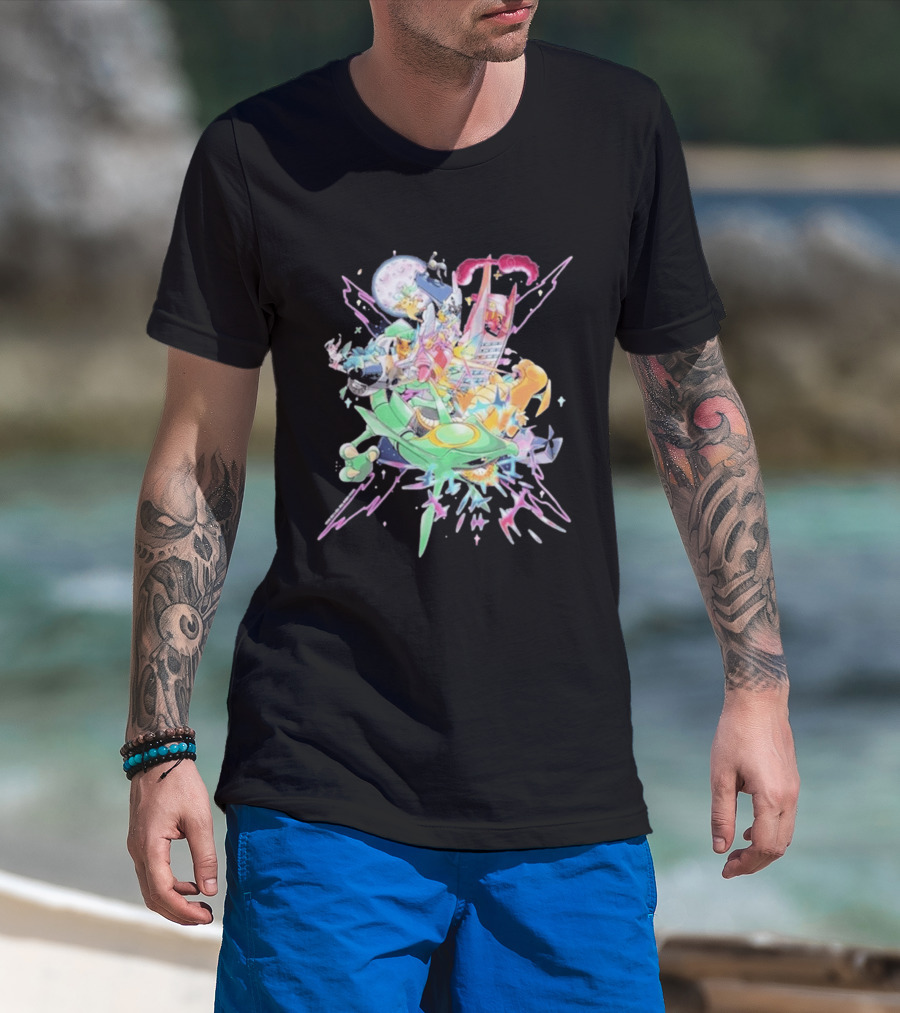 Pokémon Sword Shield Evolving Skies 2026 Vibrant Character Explosion T-Shirt