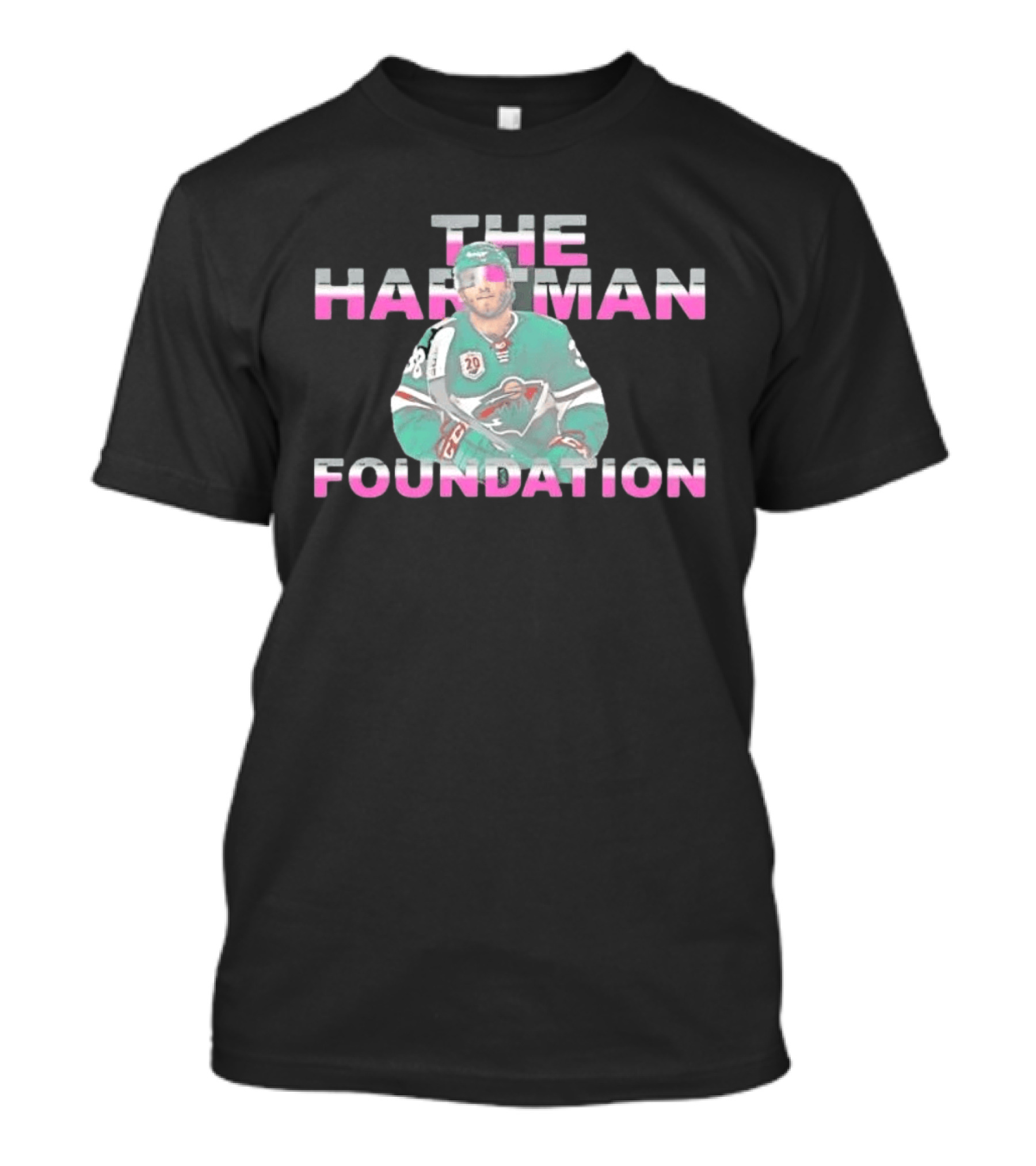 Ryan Hartman Hockey The Hartman Foundation Minnesota Wild Jersey T-Shirt