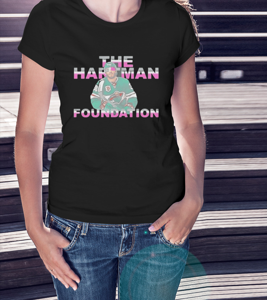 Ryan Hartman Hockey The Hartman Foundation Minnesota Wild Jersey T-Shirt