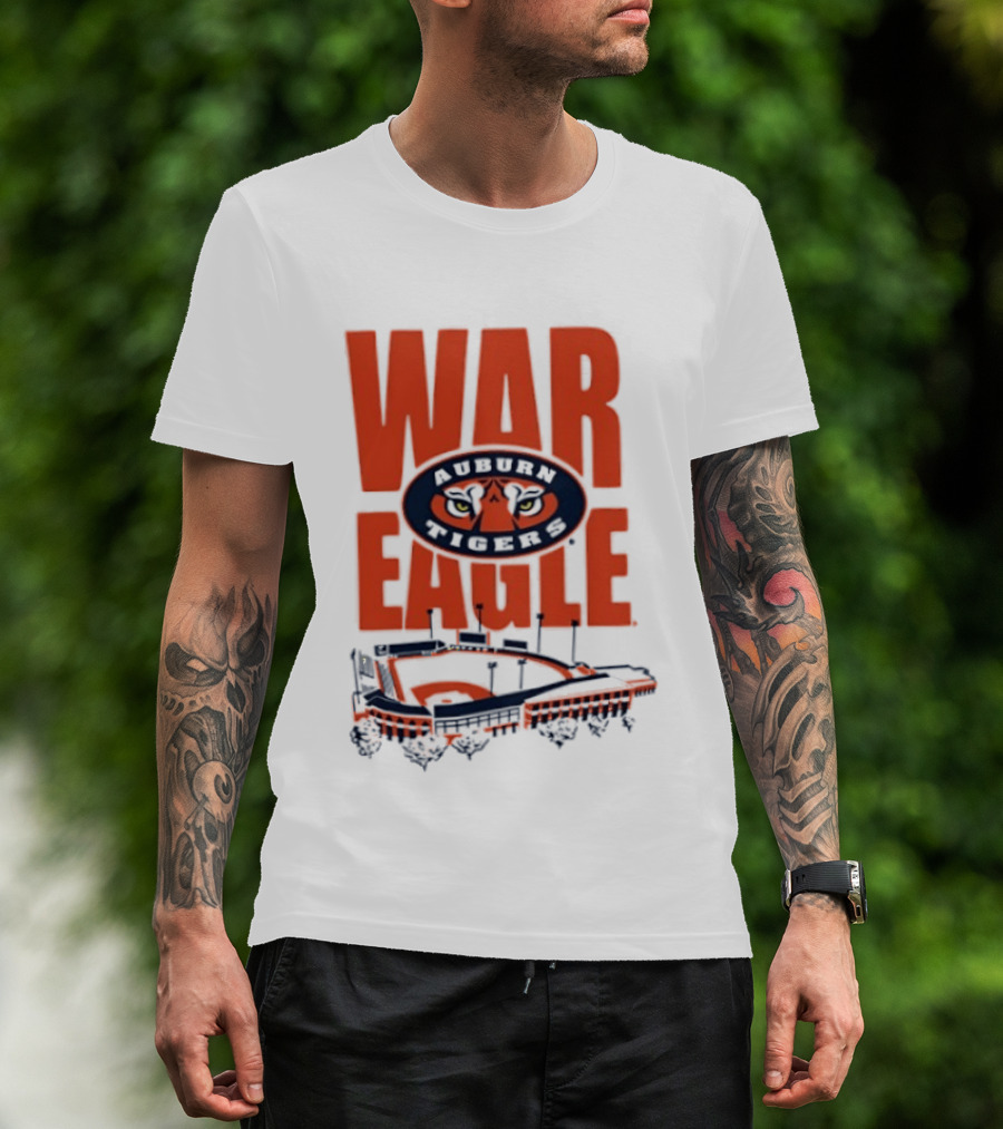 Auburn Tigers War Eagle Baseball Stadium Tiger Eyes T-Shirt