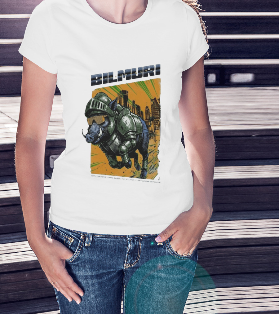 Bilmuri Armored Boar Detroit Skyline The Fillmore May 3 2026 T-Shirt