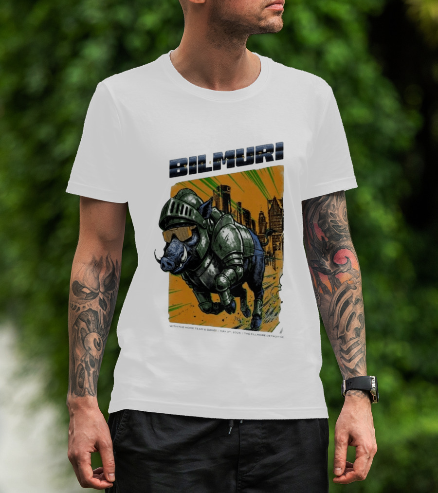 Bilmuri Armored Boar Detroit Skyline The Fillmore May 3 2026 T-Shirt