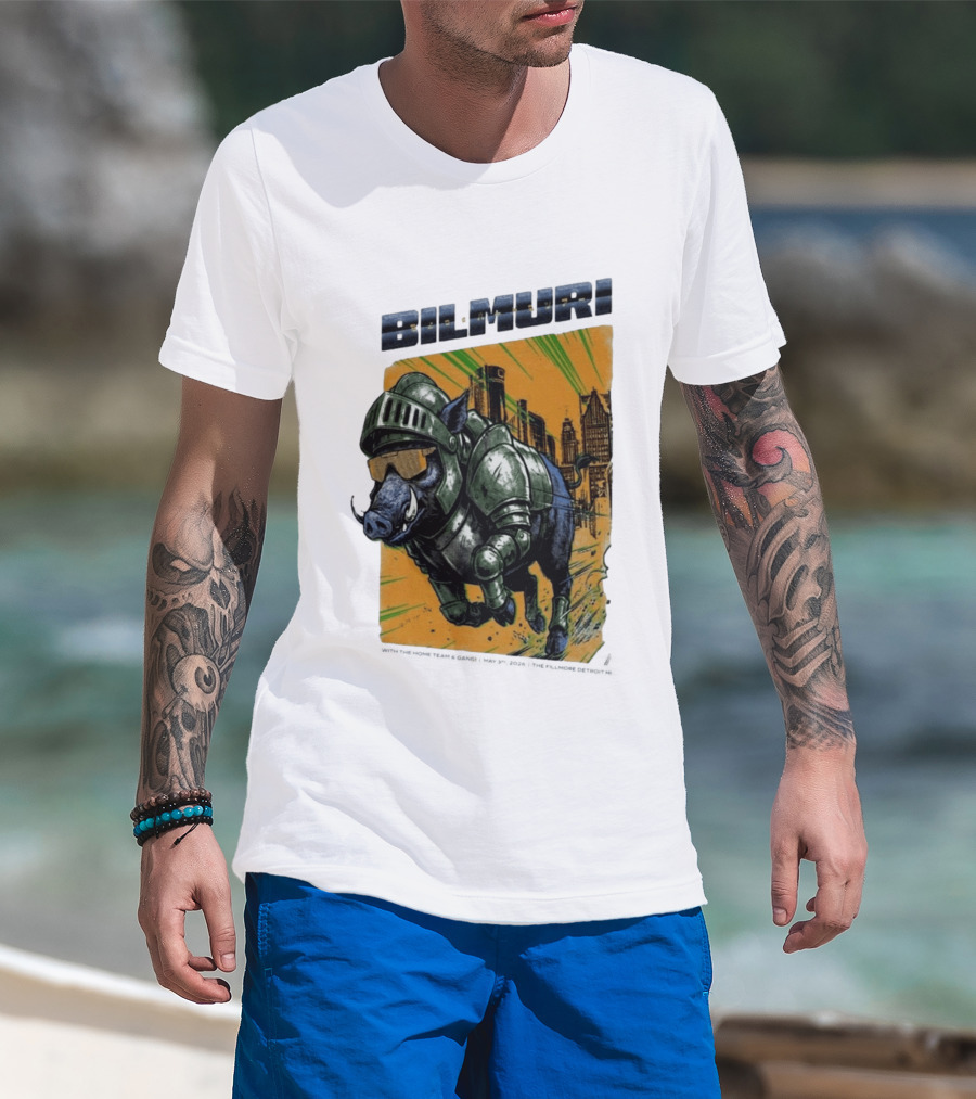 Bilmuri Armored Boar Detroit Skyline The Fillmore May 3 2026 T-Shirt